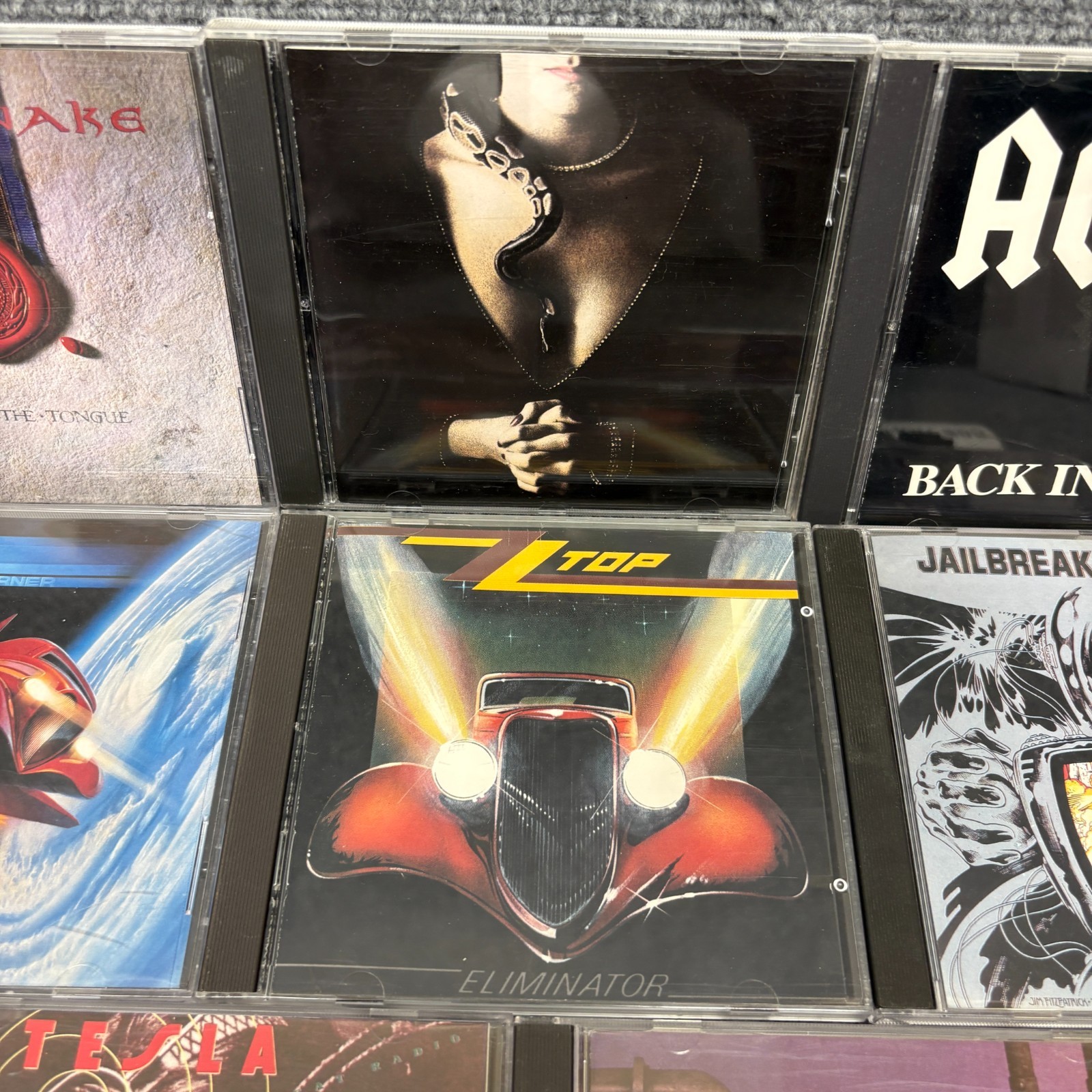 Classic Hard Rock CD Lot AC/DC ZZ Top Tesla Whitesnake Thin Lizzy