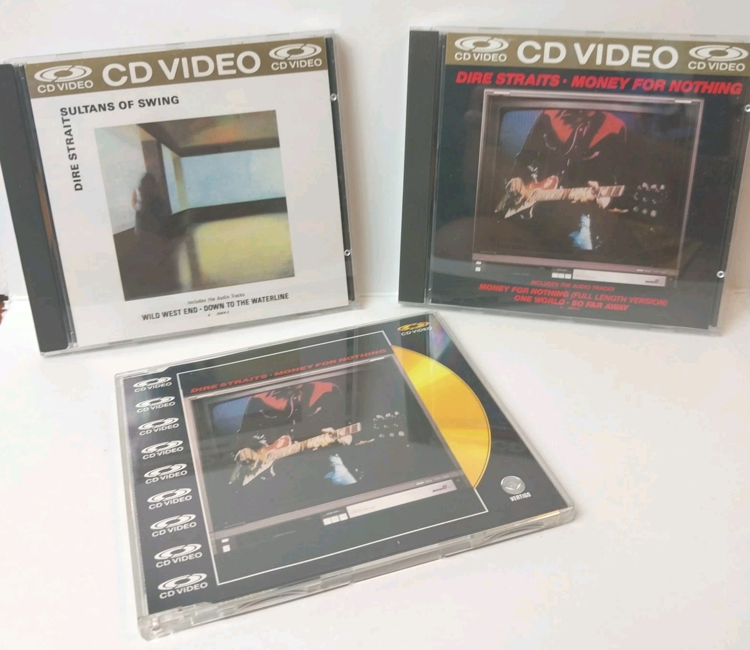 Dire Straits CD Video Single Lot Sultans Of Swing Money For Nothing 5″ CDV Rare