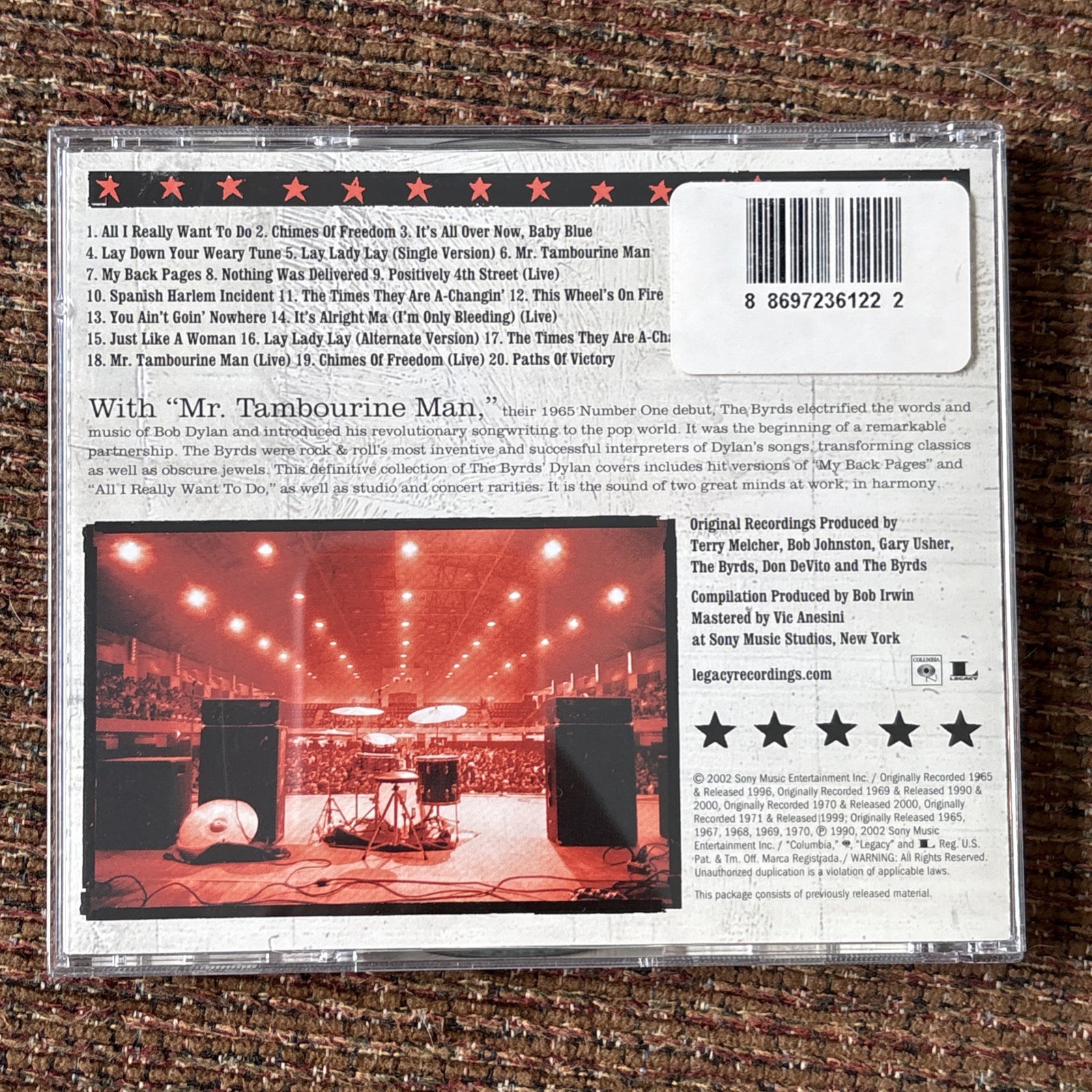 The Byrds Play Dylan – Music CD – The Byrds – 2008-01-05 – Legacy Recordings