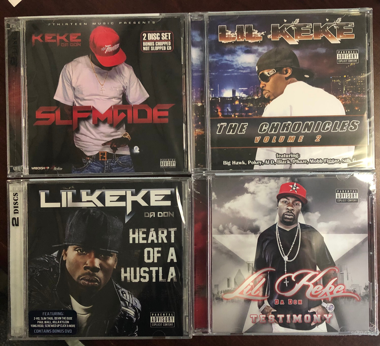 LIL KEKE CDs Lot (4) Factory Sealed Original Pressing Chronicles 2, Slfmade, DVD