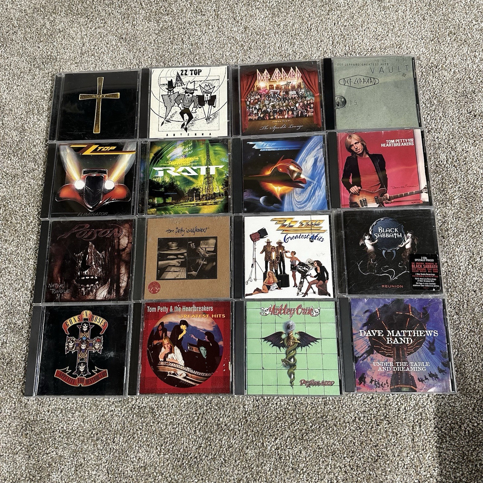 Collection of 16 classic rock & heavy metal music CDs All In Jewel Cases