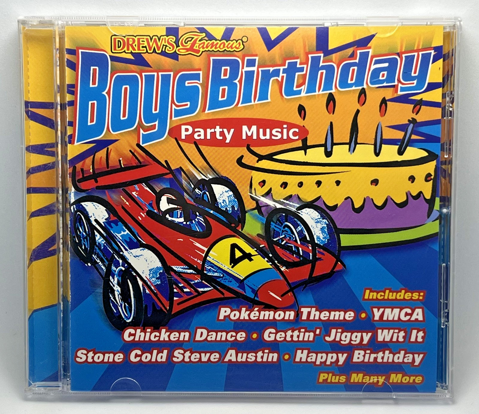 Drew’s Famous Boys Birthday Party Music Audio CD Kids Party Songs Pokemon YMCA
