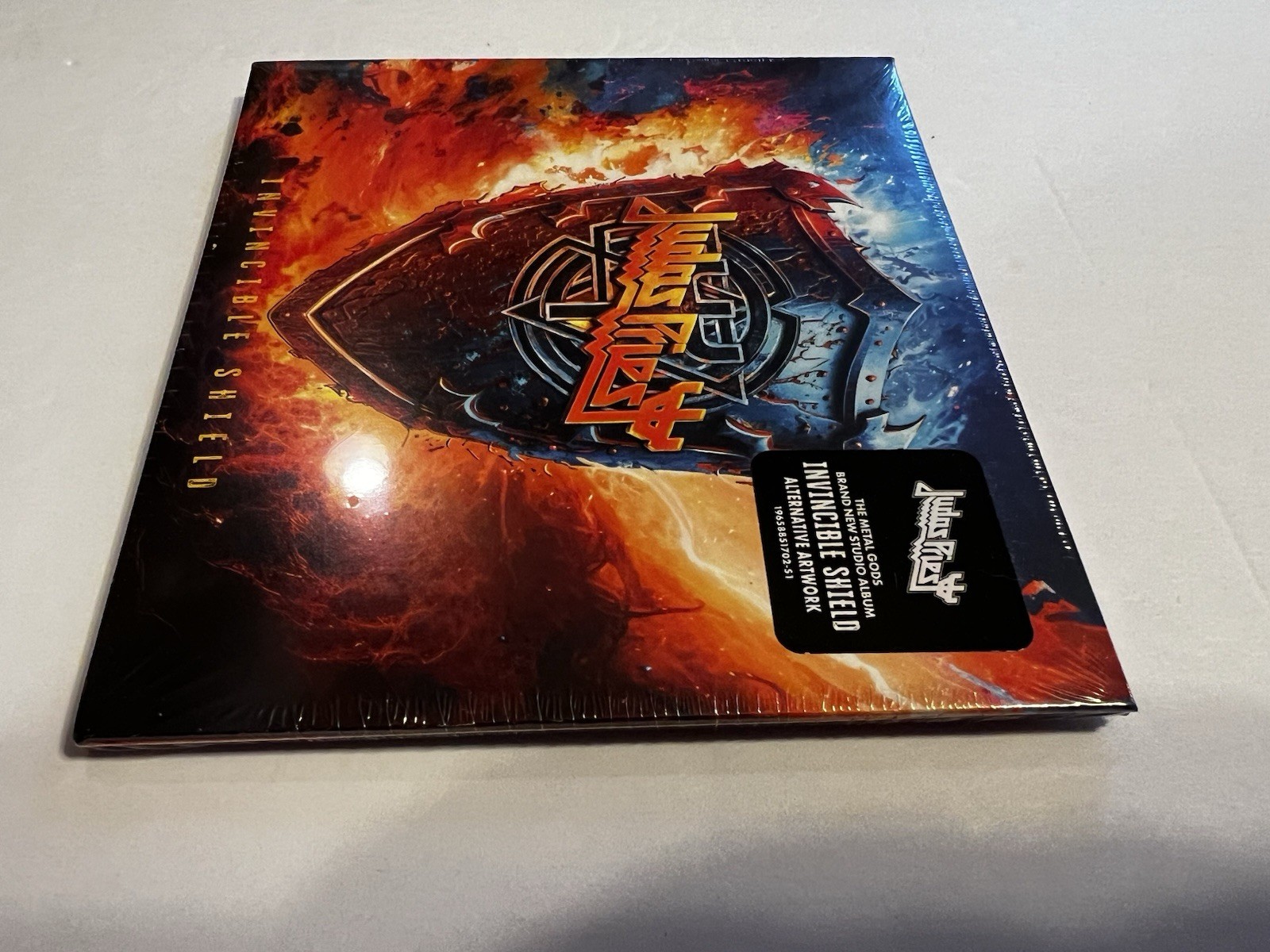 Invincible Shield by Judas Priest-Alternative Cover Artwork (Epic Records) New!