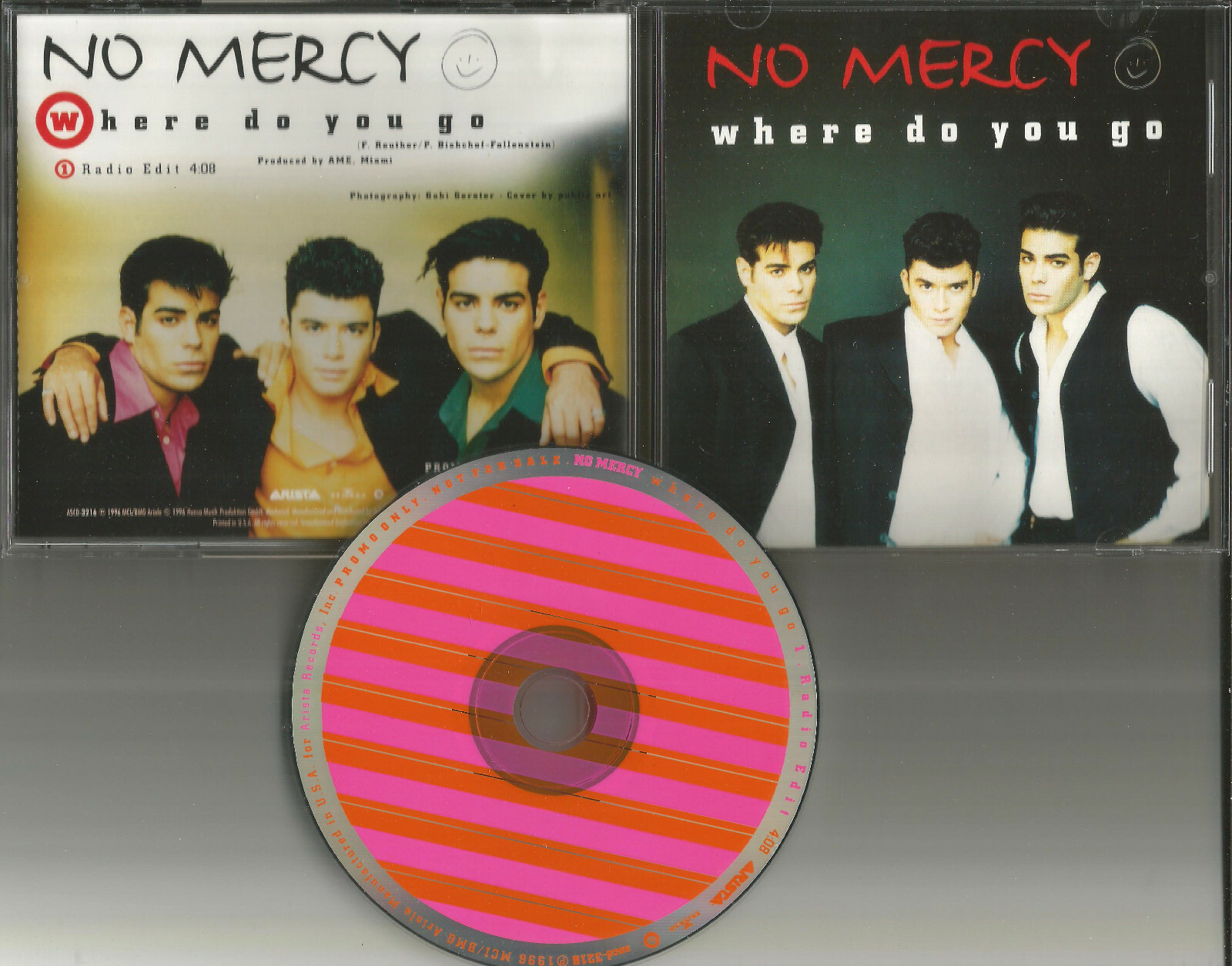 NO MERCY Where Do you go w/ RARE RADIO EDIT PROMO DJ CD single 1996 USA MINT