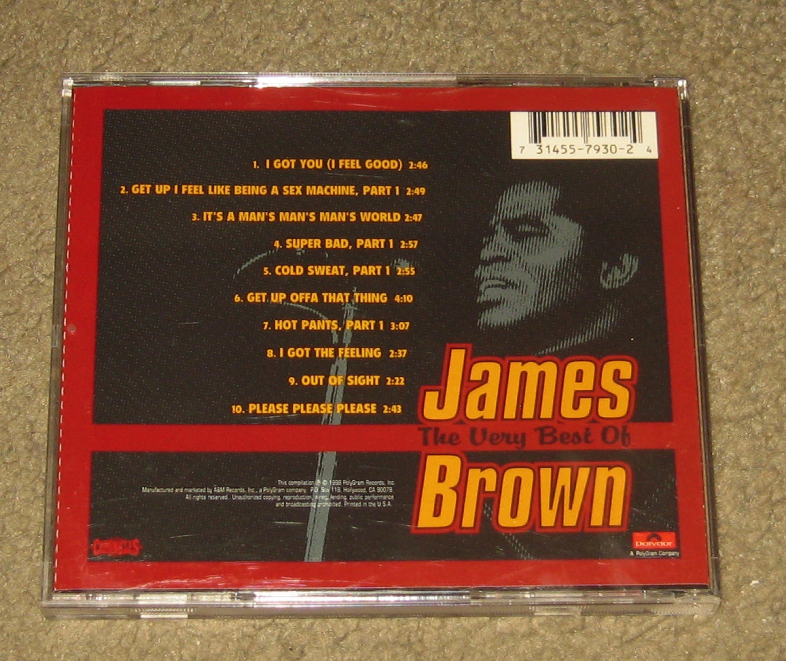 James Brown – The Very Best Of James Brown (CD, 1998, Polydor Records)