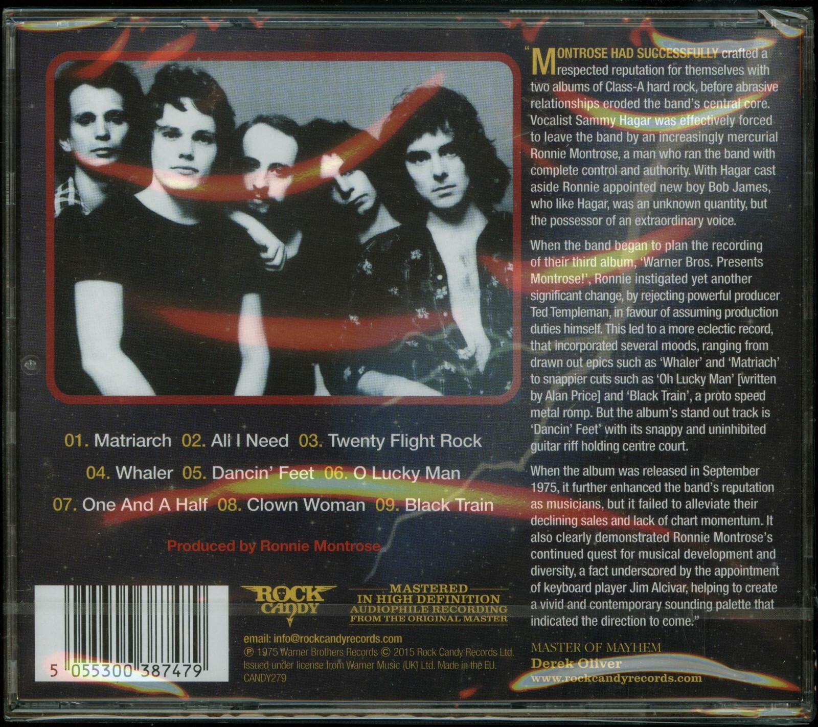 Montrose Warner Bros. Presents Montrose! CD new Rock Candy Records Reissue