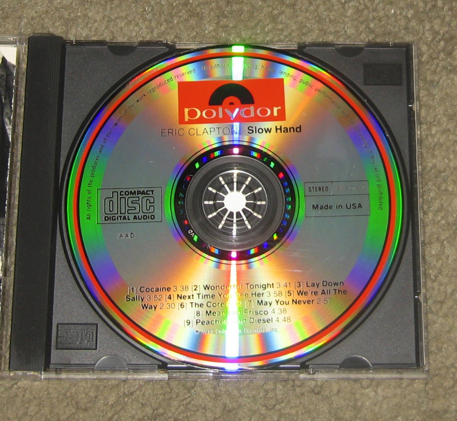 Eric Clapton – Slowhand (CC, Polydor Records) 823 276-2