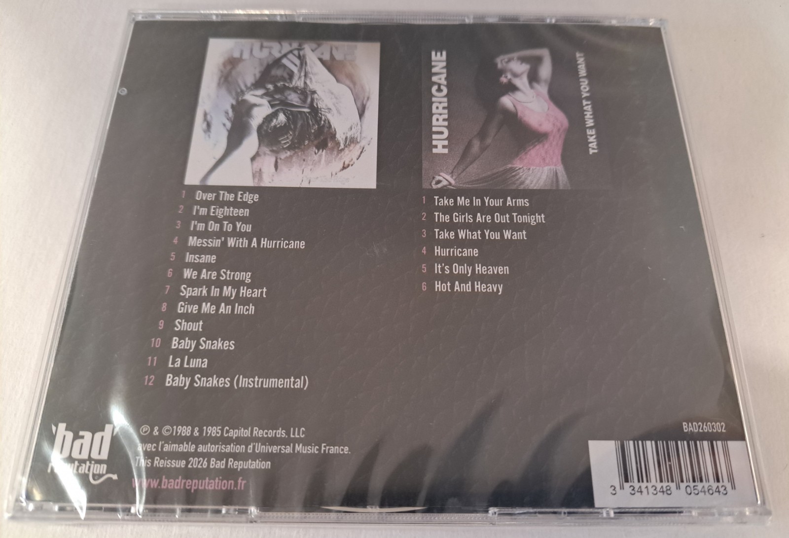 Hurricane New 2 CD Over The Edge Take What You Want I’m Eighteen Hard Rock