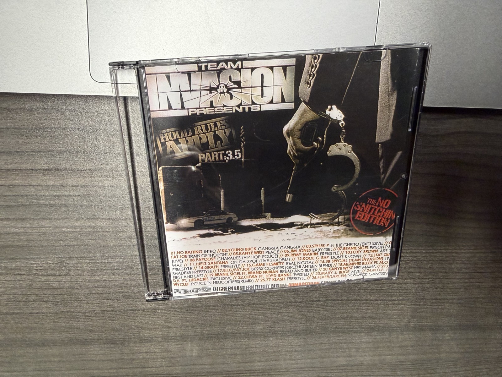 TEAM INVASION DJ GREEN LANTERN HOOD RULES APPLY PT 3.5 RARE NYC HIP HOP MIXTAPE