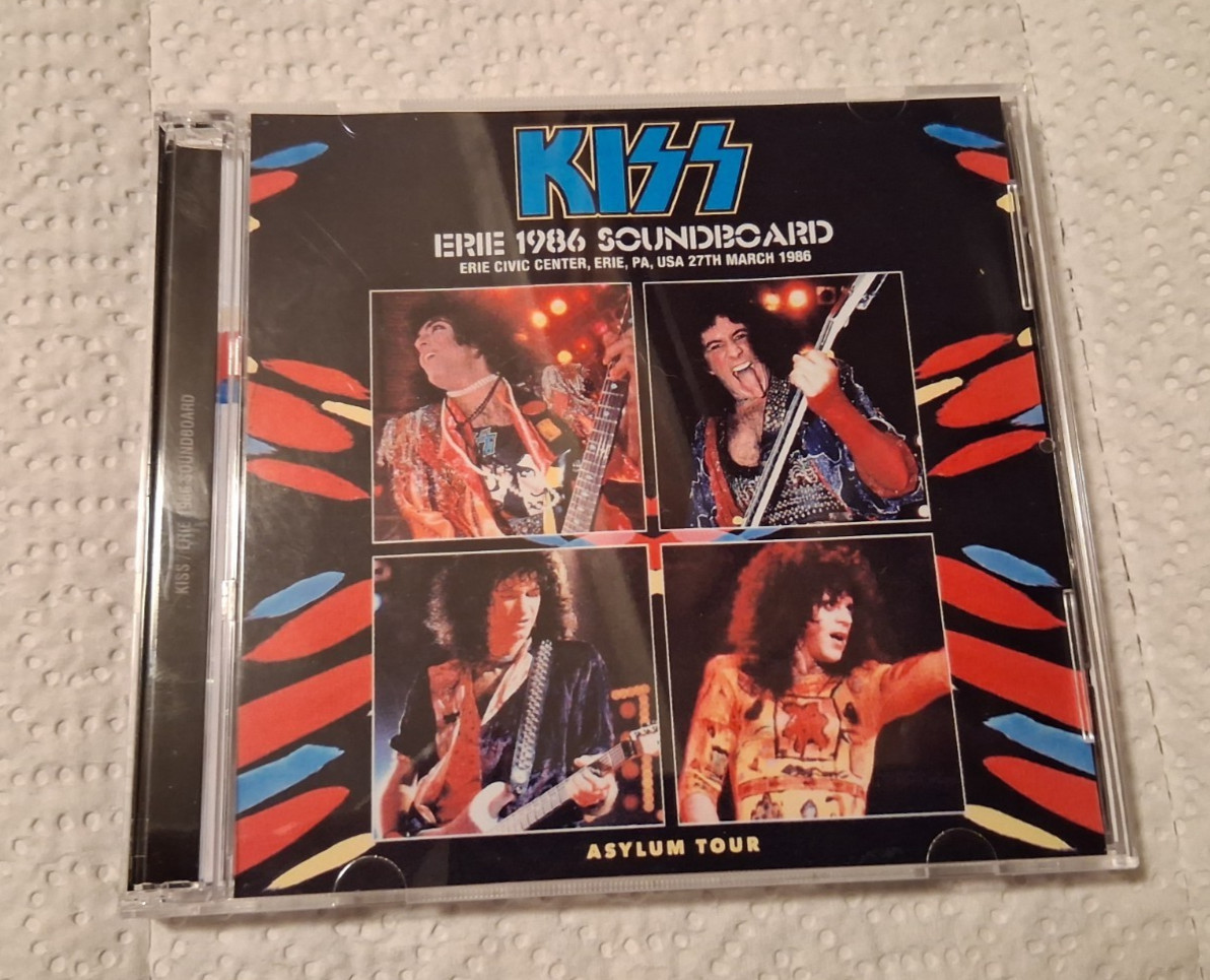 KISS ERIE PA 03-11-1986 2 CD’S SOUNDBOARD! ACE FREHLEY ERIC CARR BRUCE KULICK