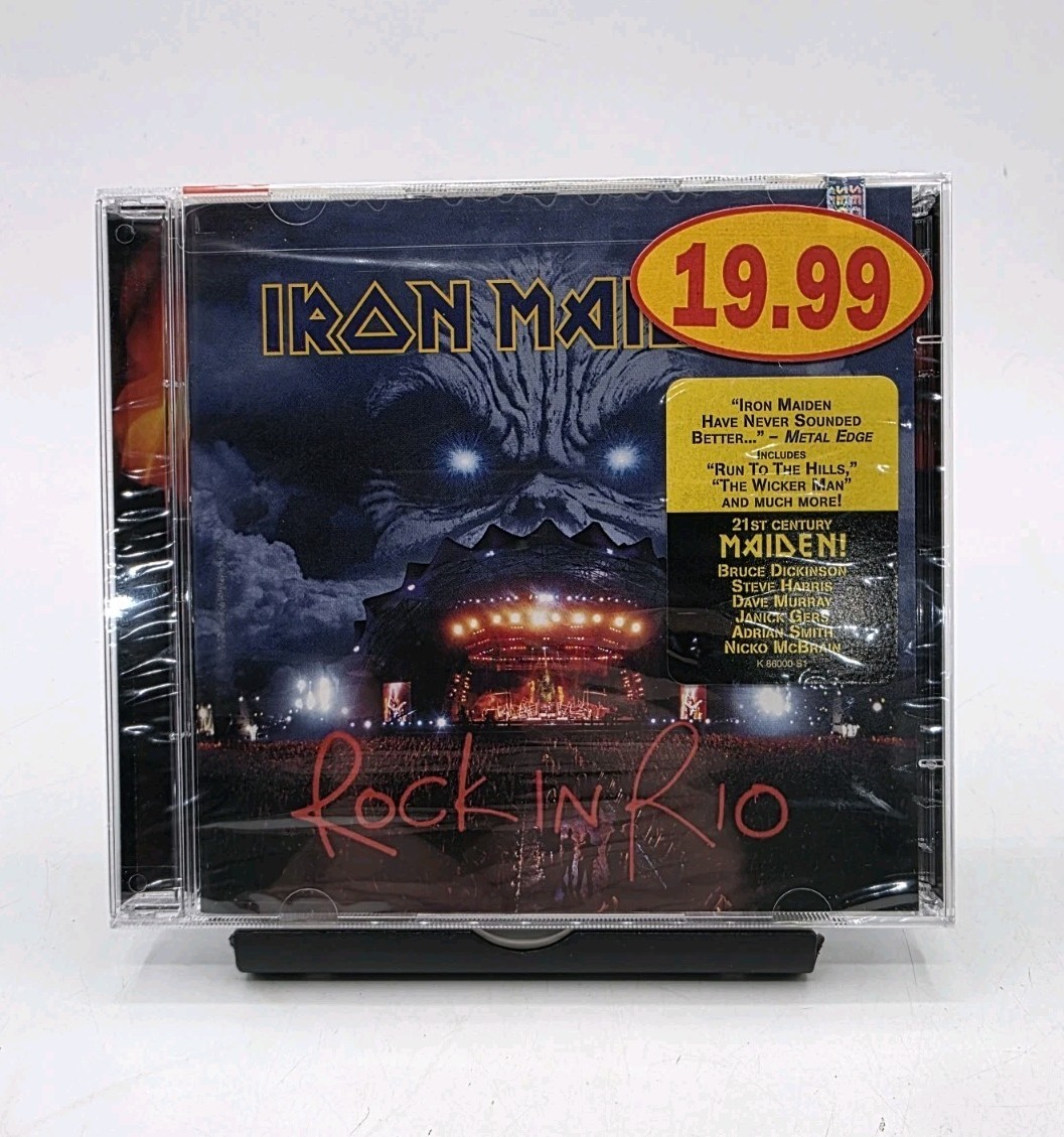 Iron Maiden Rock in Rio 2 CD Live Heavy Metal Portrait/Columbia 2002 New Sealed