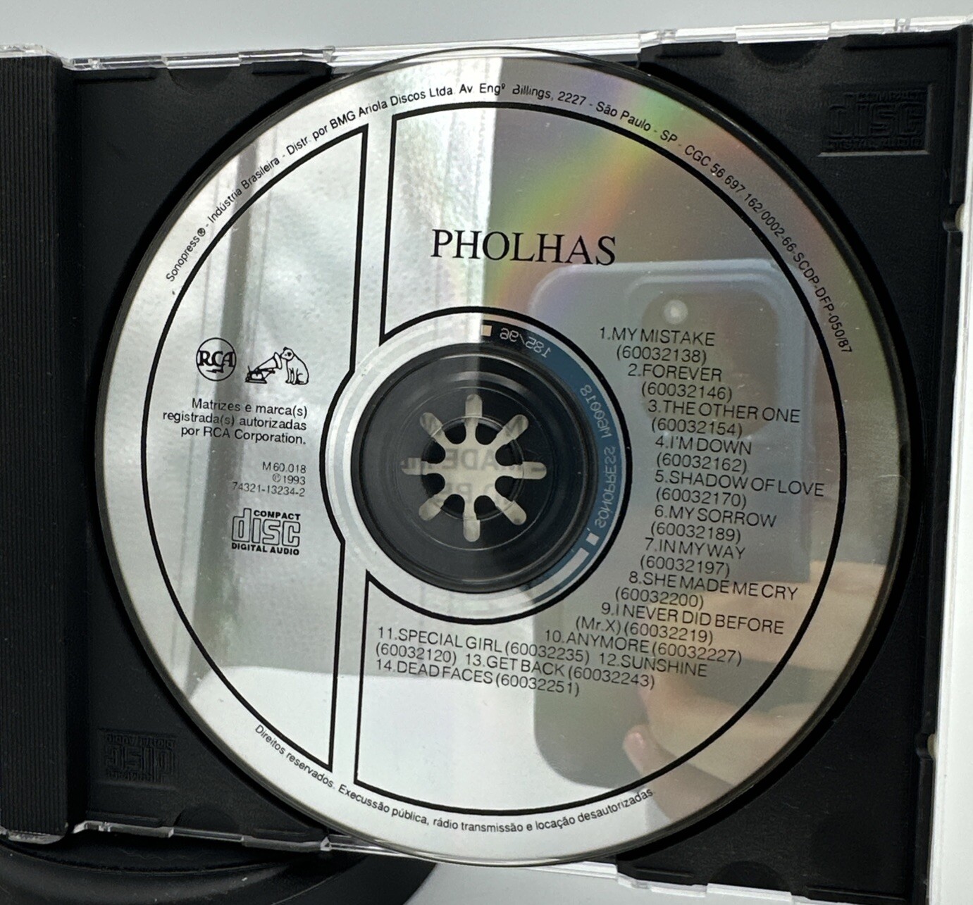 Pholhas Brazilian Rock CD RCA BMG 14 Tracks Brazilian Rock 1994 Rare Collectible