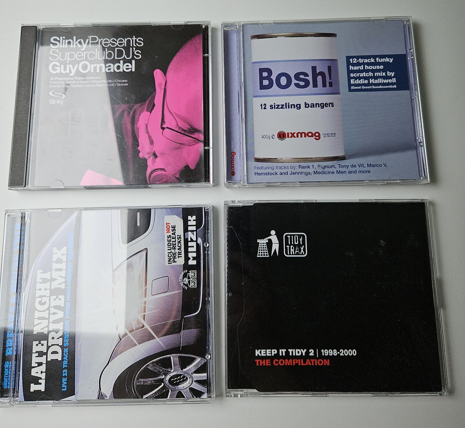 4x Hard House CD Bundle Guy Ornadel Red Jerry Hooj Choons Tidy Trax