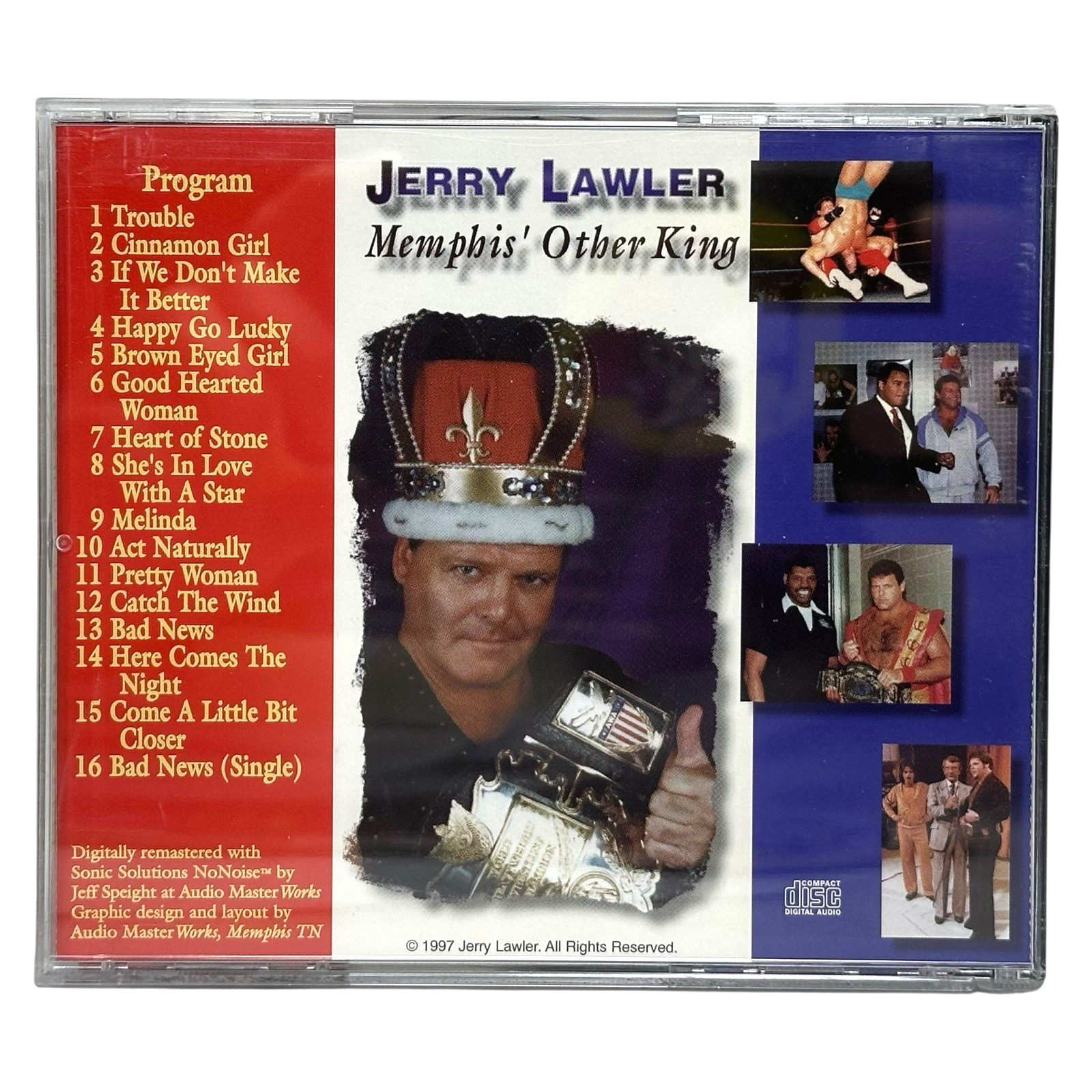 Jerry Lawler MEMPHIS OTHER KING Self-Released Mail Order CD Rare OOP NOS WWF WWE