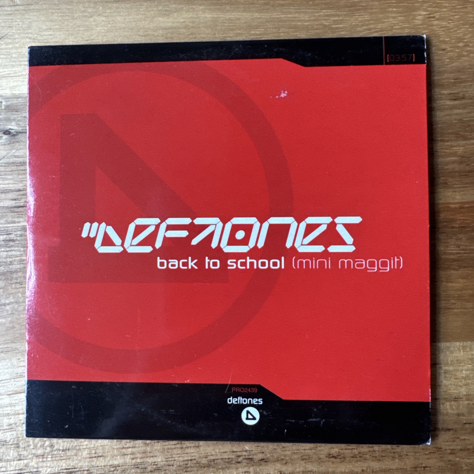 Deftones BACK TO SCHOOL (Mini Maggot) CD Single UK Promo (Card Sleeve) 2001