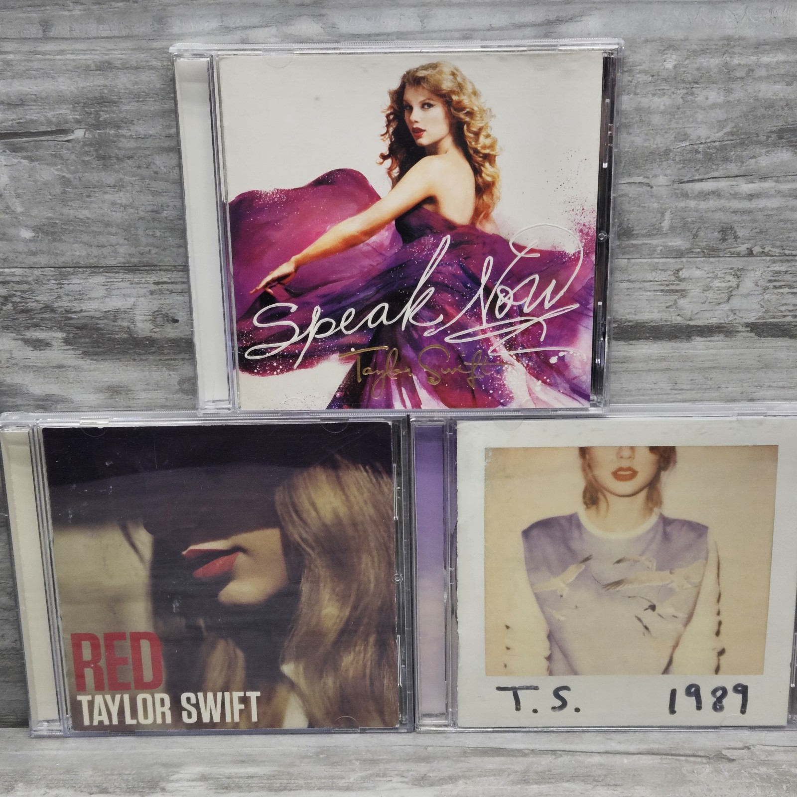 Taylor Swift CD Album Lot (3) Speak Now Red 1989
