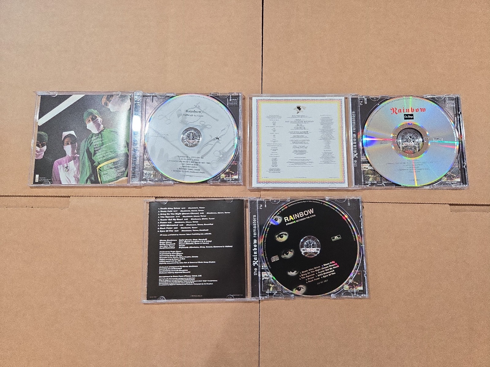 Rainbow Remastered CD LOT Rock Ritchie Blackmore Rising Stage Difficult to Care